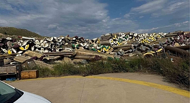 Aliağa’da 15 bin ton tehlikeli atık etrafa saçılmış